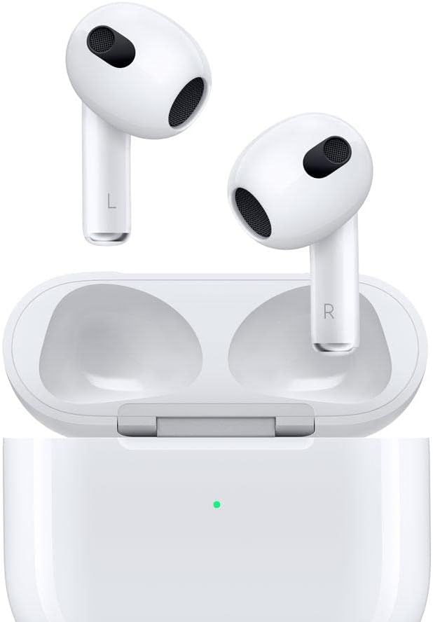 Fone de Ouvido Sem Fio, Apple, AirPods (3ª Geração), com Áudio Espacial, Bluetooth 5.0, Resistente à Água IPX4, Estojo Lightning - Original com Garantia Apple