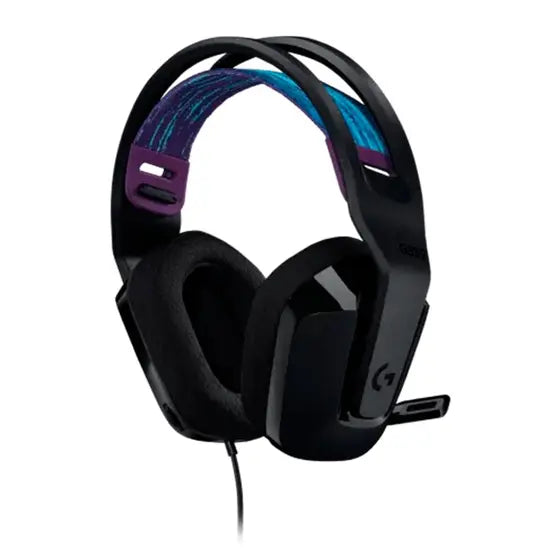 Headset Gamer Multiplataforma, Logitech G G335, com Fio, Leve e Confortável, com Microfone Flip-to-Mute - Original com Garantia