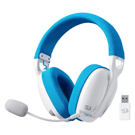 Headset Gamer Multiplataforma, Redragon Skuld Pro, Wireless (2.4GHz + Bluetooth) e com Fio, Áudio 7.1, para PC, Consoles e Mobile - Original com Garantia