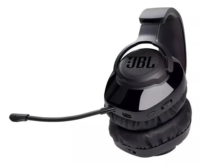 Headset Gamer Wireless, JBL Quantum 350, Sem Fio 2.4GHz de Baixa Latência, para PC, PS5 e PS4, com Microfone Removível - Original com Garantia