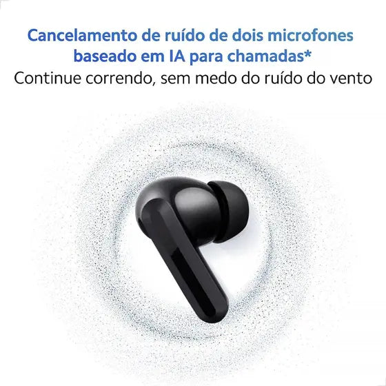 Fone de Ouvido Sem Fio, Xiaomi, Bluetooth 5.3, Redmi Buds 5, Intra Auricular, com Cancelamento de Ruído, Resistente à Água e Poeira - Preto, Original com Garantia