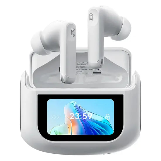 Fone de Ouvido Sem Fio, Blackview, AirBuds 12, com Case com Display LED, À Prova d'Água IPX7, Bluetooth 5.4, Esportivo - Original com Garantia