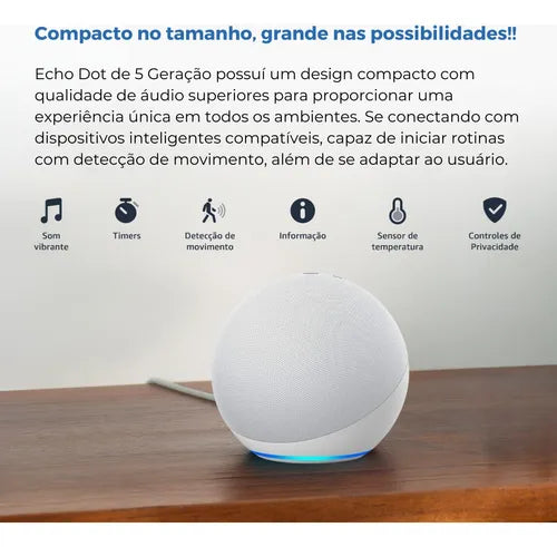 Amazon Echo Dot 5ª Geração - Original com Garantia