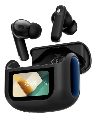 Fone de Ouvido Sem Fio, Blackview, AirBuds 12, com Case com Display LED, À Prova d'Água IPX7, Bluetooth 5.4, Esportivo - Original com Garantia