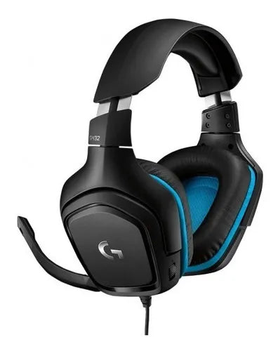 Headset Gamer com Fio, Logitech G, G432, com Som Surround 7.1 DTS:X 2.0, Conexão USB e 3.5mm, Multiplataforma - Original com Garantia