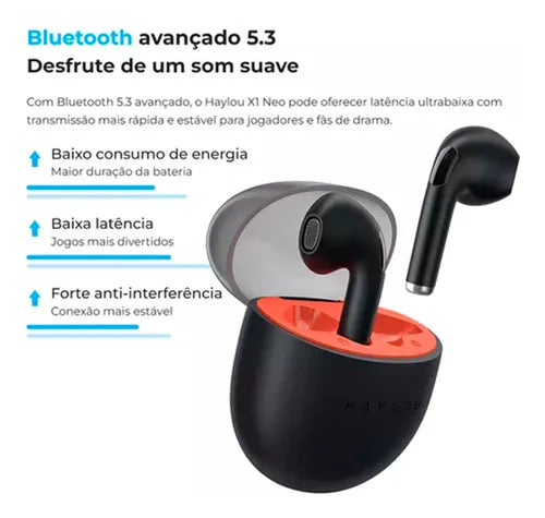 Haylou X1 Neo, Bluetooth 5.3 - Original com Garantia