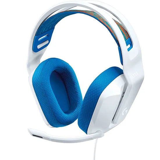 Headset Gamer Multiplataforma, Logitech G G335, com Fio, Leve e Confortável, com Microfone Flip-to-Mute - Original com Garantia