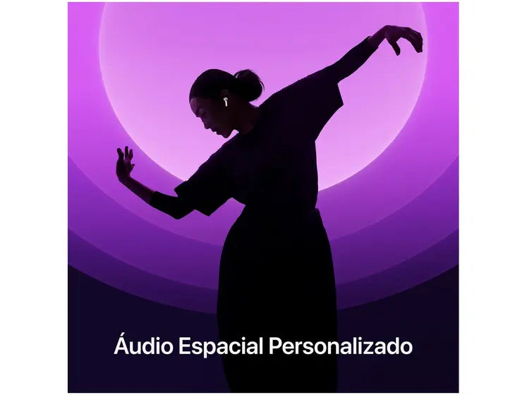 Fone de Ouvido Sem Fio, Apple, AirPods (4ª Geração) com Cancelamento de Ruído (ANC), Áudio Espacial, Bluetooth 5.3, Novo Lacrado, Original com Garantia Apple