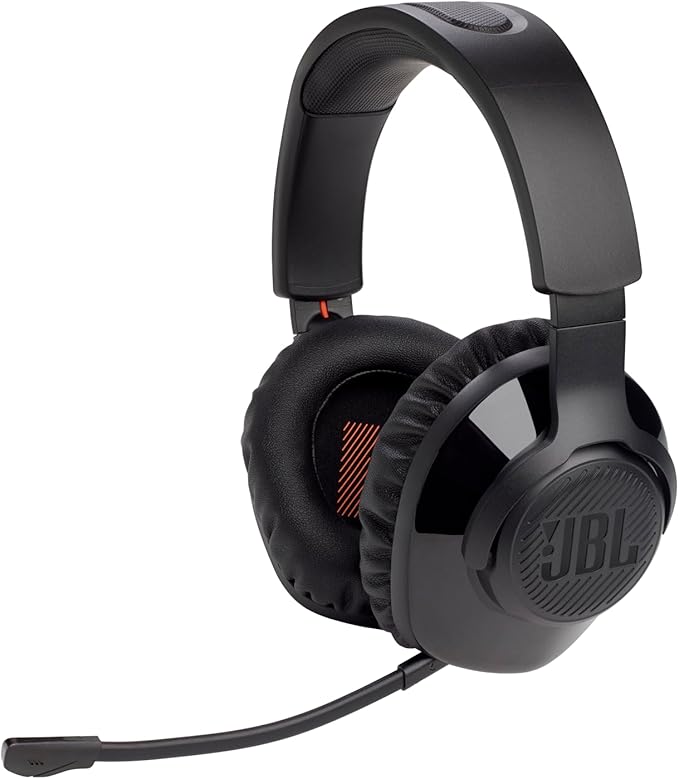 Headset Gamer Wireless, JBL Quantum 350, Sem Fio 2.4GHz de Baixa Latência, para PC, PS5 e PS4, com Microfone Removível - Original com Garantia