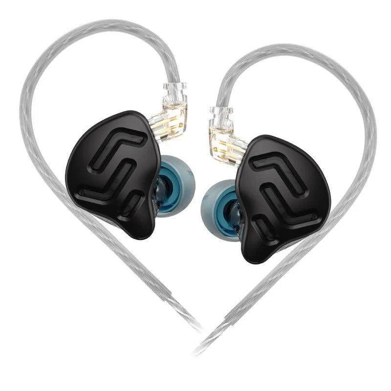 Fone de Ouvido Intra-auricular (IEM), KZ-ZNA, com Drivers Híbridos (1DD + 1BA) e 4 Níveis de Ajuste de Som - Original com Garantia