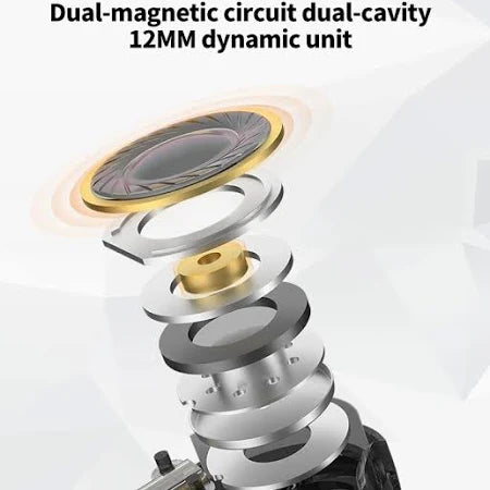 Fone de Ouvido Intra-auricular (IEM), KZ-ZNA, com Drivers Híbridos (1DD + 1BA) e 4 Níveis de Ajuste de Som - Original com Garantia