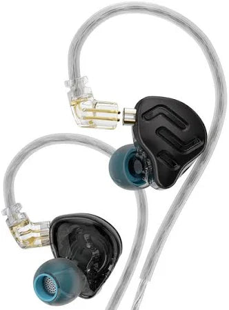 Fone de Ouvido Intra-auricular (IEM), KZ-ZNA, com Drivers Híbridos (1DD + 1BA) e 4 Níveis de Ajuste de Som - Original com Garantia